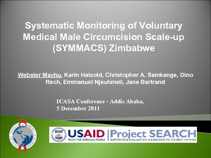 Systematic Monitoring of Voluntary Medical Male Circumcision Scale-up (SYMMACS) Zimbabwe Webster Mavhu, Karin Hatzold,