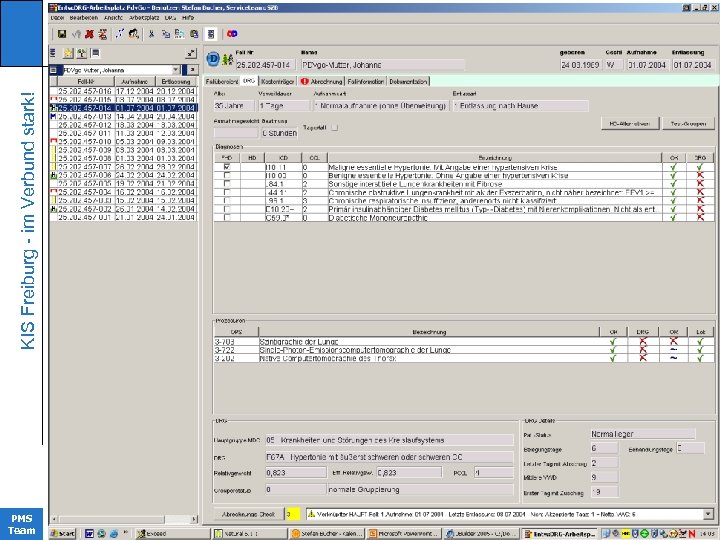 KIS Freiburg - im Verbund stark! KIinikrechenzentrum PMS Team 