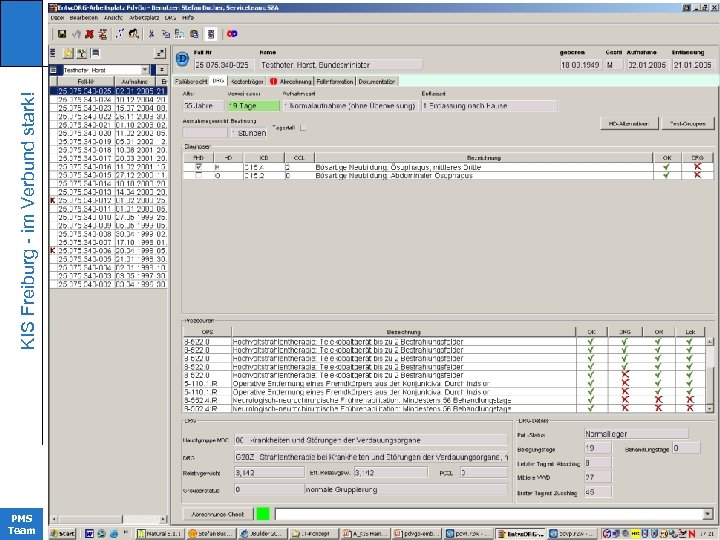 KIS Freiburg - im Verbund stark! KIinikrechenzentrum PMS Team 