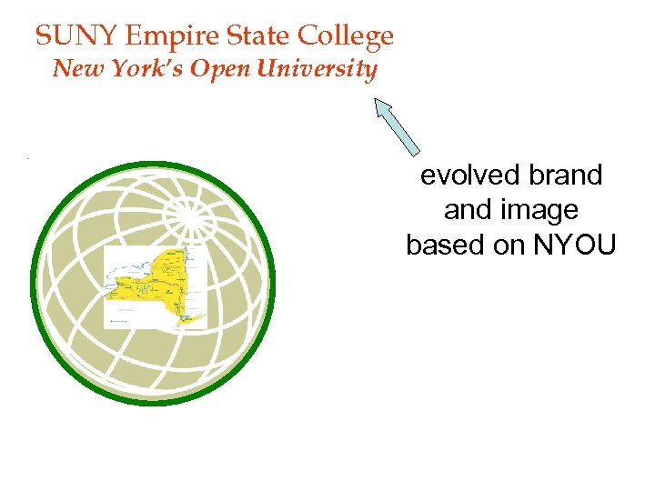 SUNY Empire State College New York’s Open University evolved brand image based on NYOU