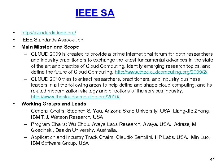 IEEE SA • • http: //standards. ieee. org/ IEEE Standards Association Main Mission and