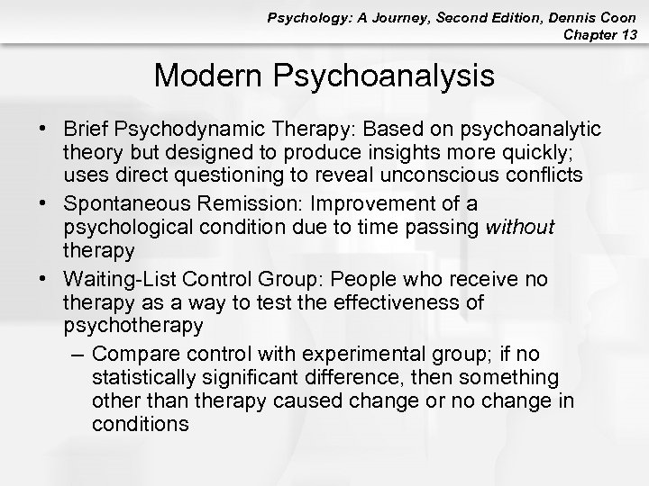 Psychology A Journey Second Edition Dennis Coon Chapter 5316