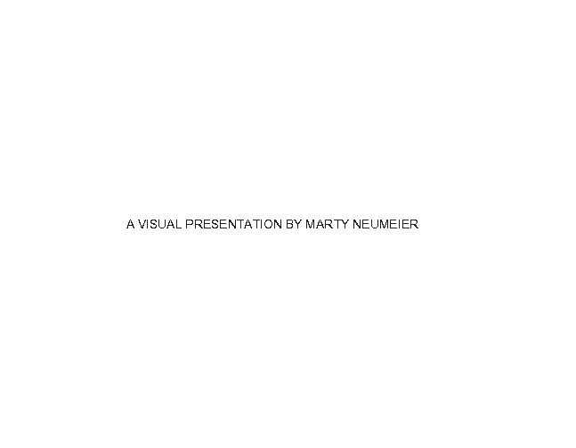 A VISUAL PRESENTATION BY MARTY NEUMEIER 