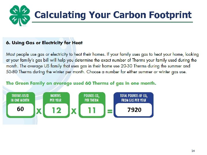 Calculating Your Carbon Footprint 60 7920 24 