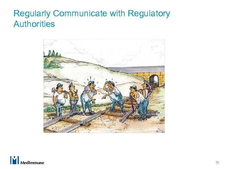 Regularly Communicate with Regulatory Authorities 70 