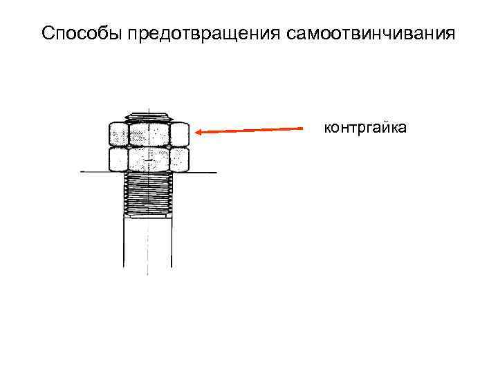 Способы предотвращения самоотвинчивания контргайка 