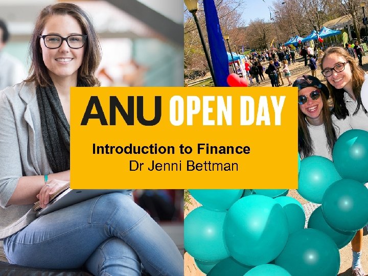 Introduction to Finance Dr Jenni Bettman 