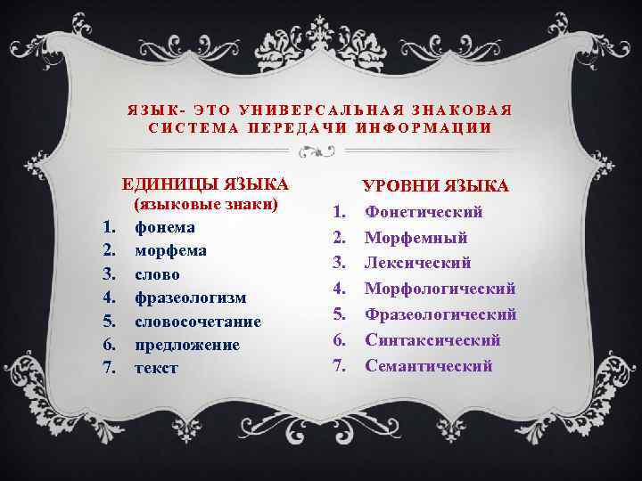 Высший уровень русского языка