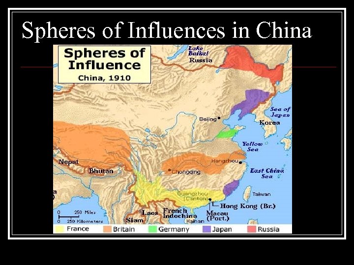 Spheres of Influences in China 