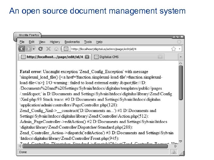 An open source document management system 