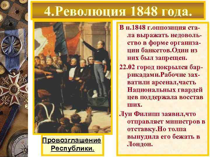 Причины революции 1848 года