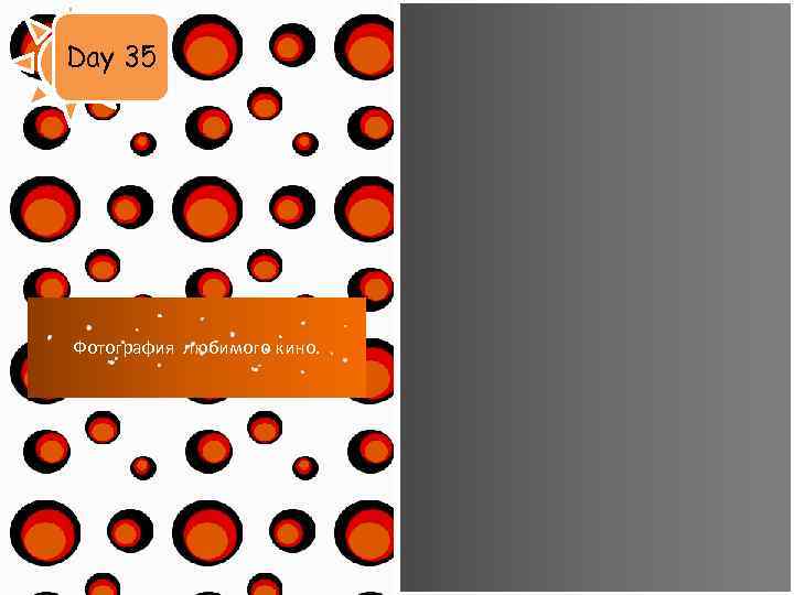 Day 35 Фотография любимого кино. 