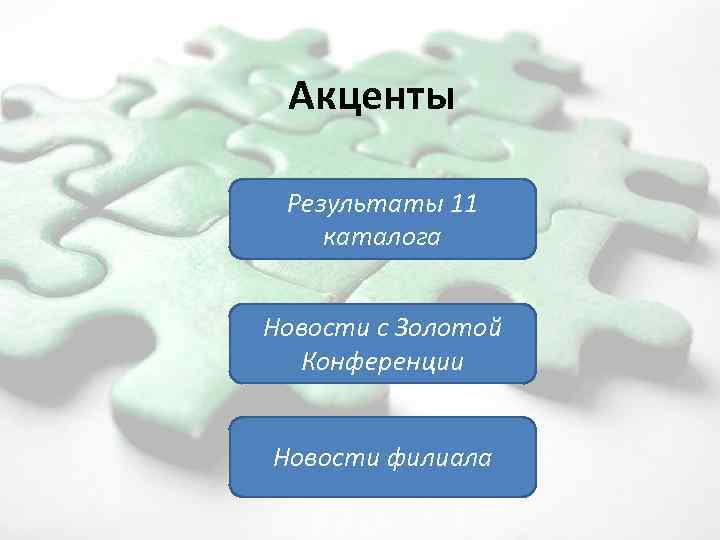 Акценты Результаты 11 каталога Новости с Золотой Конференции Новости филиала 2/11/2018 2 