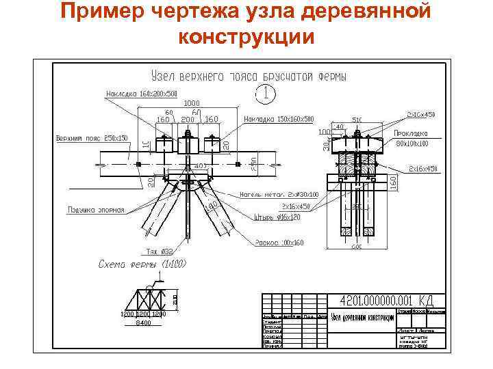 Узел в чертеже