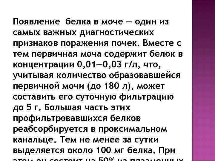 Появление белка в моче — один из самых важных диагностических признаков поражения почек. Вместе