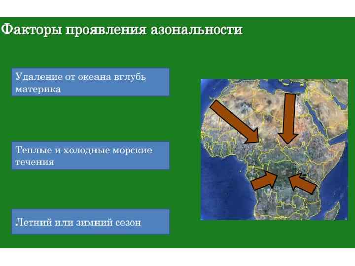 Верно ли следующее утверждение африка это образец проявления широтной зональности