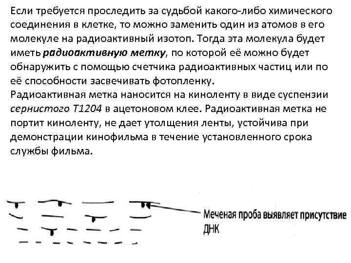 Если требуется проследить за судьбой какого-либо химического соединения в клетке, то можно заменить один