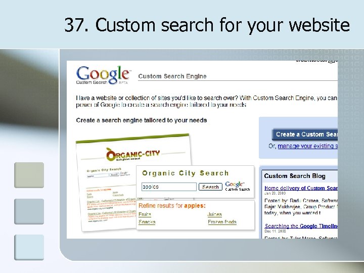 37. Custom search for your website 