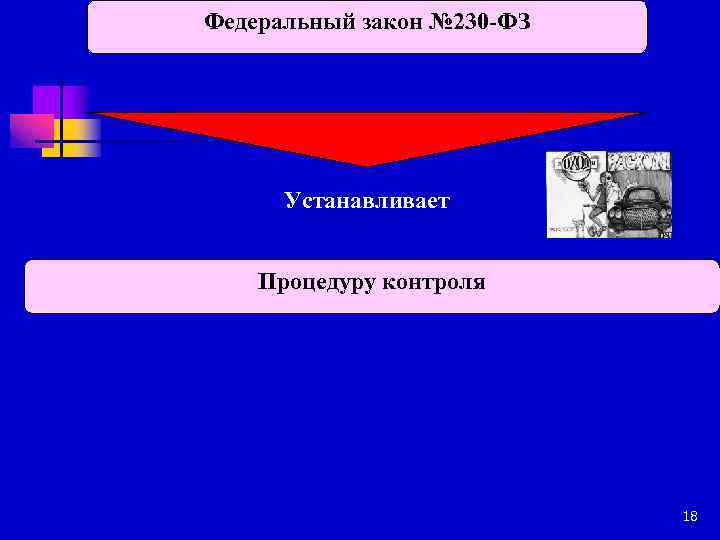 Федеральный закон № 230 -ФЗ Устанавливает Процедуру контроля 18 