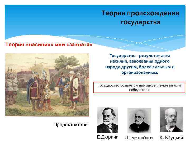 Теория насилия происхождения государства