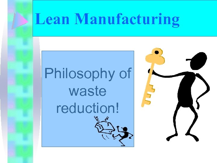 Lean Manufacturing Topic Philosophy of waste reduction! 