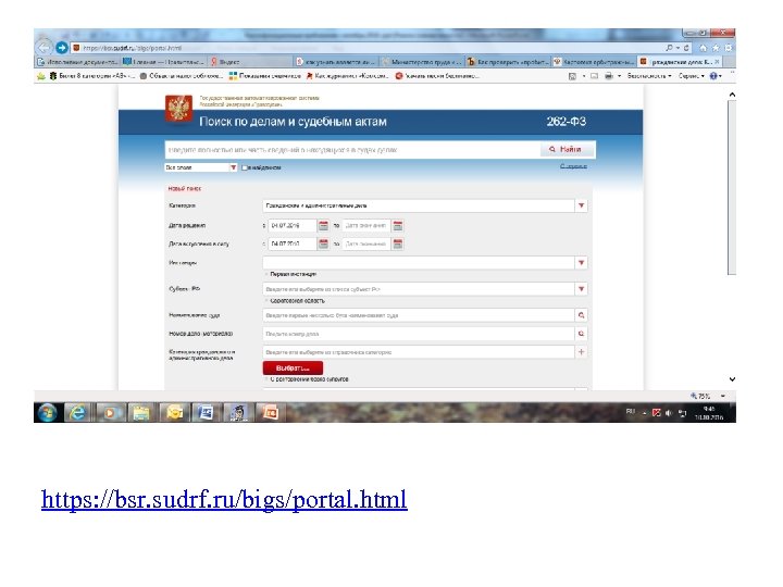 https: //bsr. sudrf. ru/bigs/portal. html 