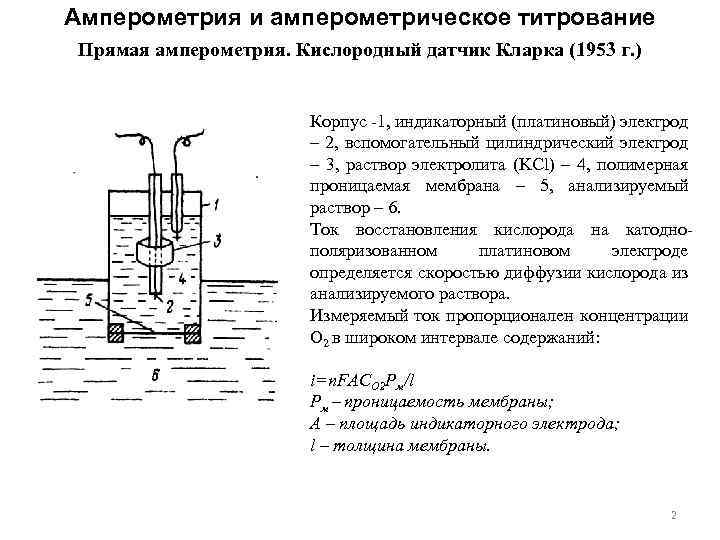 Амперометрическое титрование схема установки