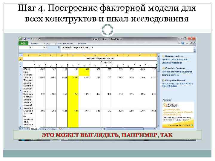 Шаг 4. Построение факторной модели для всех конструктов и шкал исследования ЭТО МОЖЕТ ВЫГЛЯДЕТЬ,