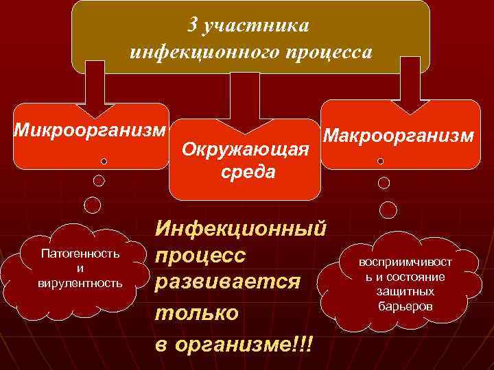 Распространение инфекционного процесса