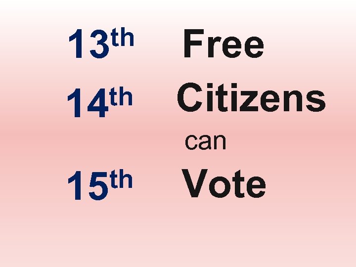 th 14 Free Citizens th 15 Vote th 13 can 
