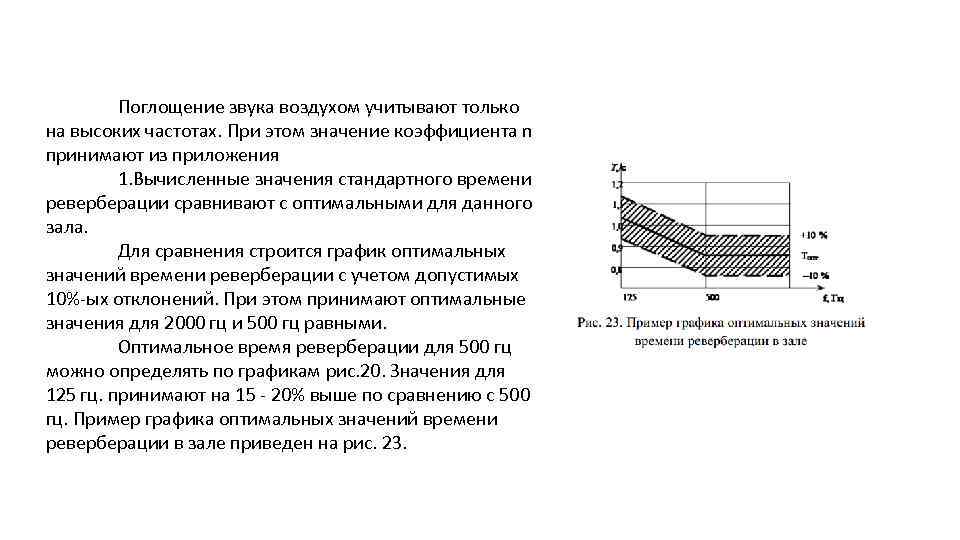 Поглощение звука. Коэффициент поглощения звука формула. График оптимального времени реверберации. Расчет оптимального времени реверберации. График реверберации звука в помещении.
