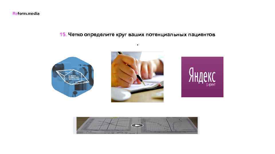 Reform. media 15. Четко определите круг ваших потенциальных пациентов . 