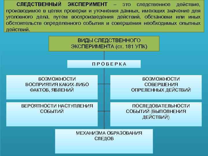 План следственного эксперимента