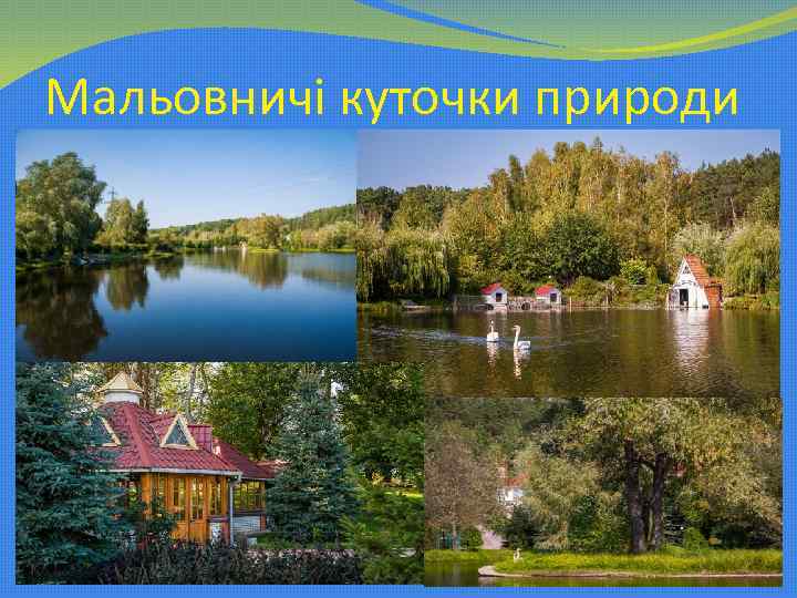 Мальовничі куточки природи 