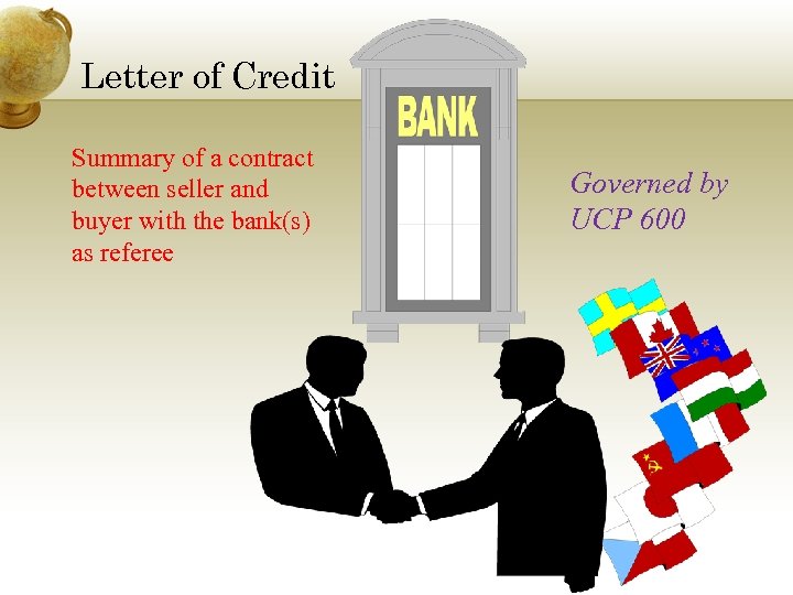 Letter of Credit Summary of a contract between seller and buyer with the bank(s)