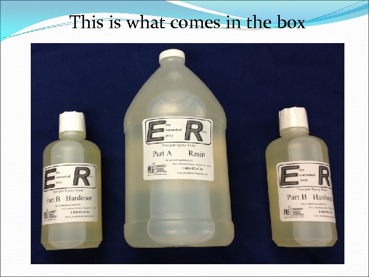 This is what comes in the box 