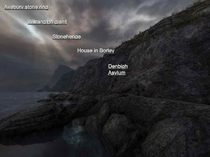 Avebury stone ring Wilmington giant Stonehenge House in Borley Denbigh Asylum 