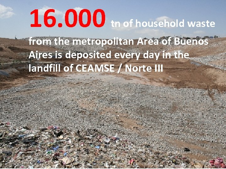 16. 000 ¿Qué hacemostn of household waste con la basura? from the metropolitan Area