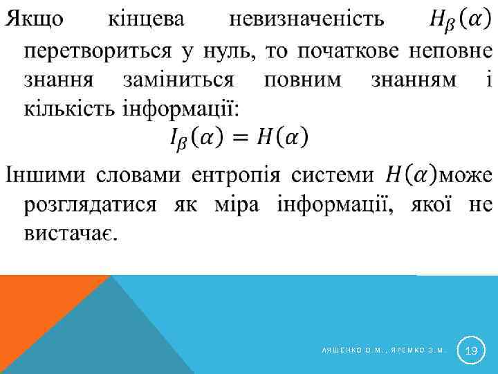  ЛЯШЕНКО О. М. , ЯРЕМКО З. М. 19 