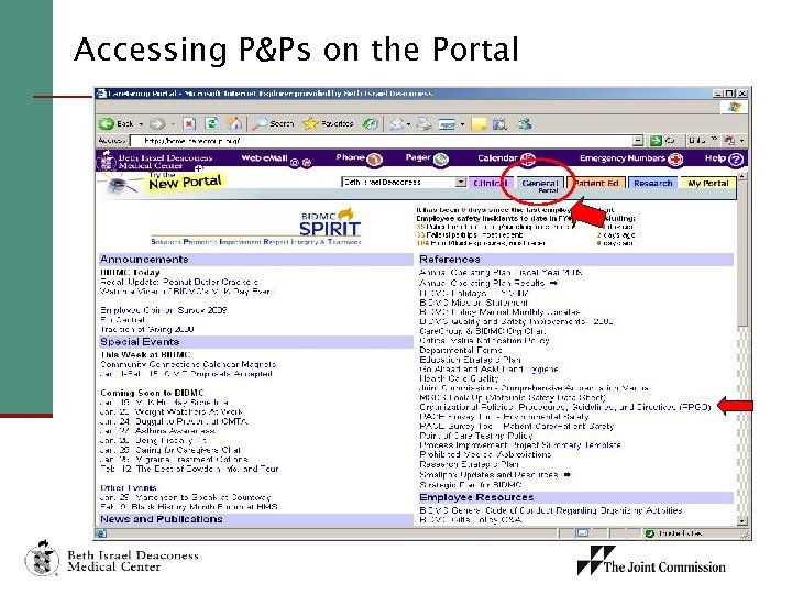 Accessing P&Ps on the Portal 