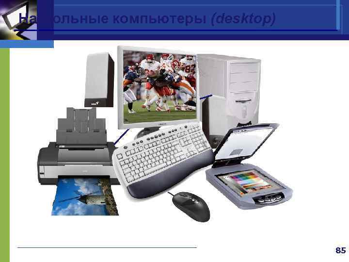 Настольные компьютеры (desktop) 85 