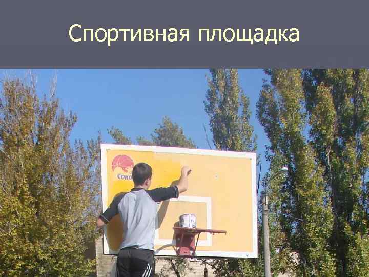 Спортивная площадка ► Площадка у школы 