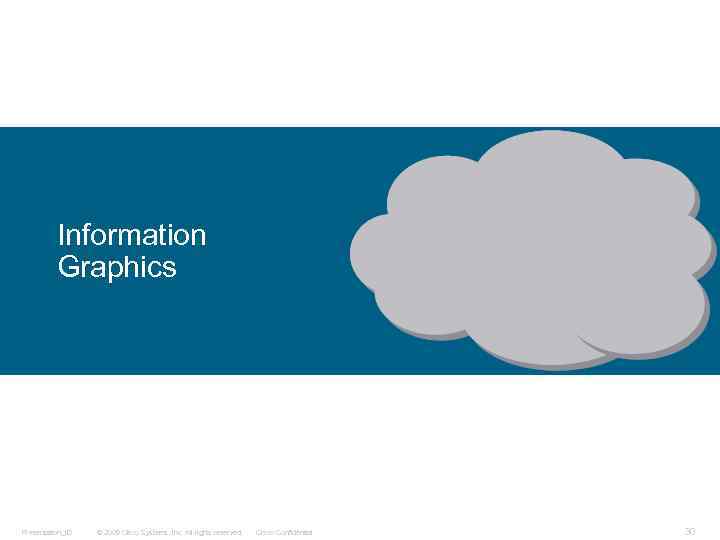 Information Graphics Presentation_ID © 2009 Cisco Systems, Inc. All rights reserved. Cisco Confidential 30