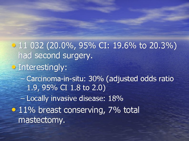  • 11 032 (20. 0%, 95% CI: 19. 6% to 20. 3%) had