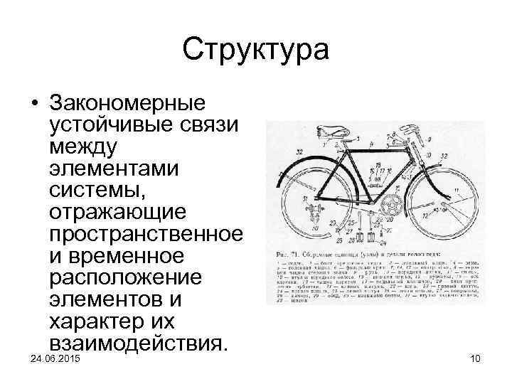 Структура • Закономерные устойчивые связи между элементами системы, отражающие пространственное и временное расположение элементов