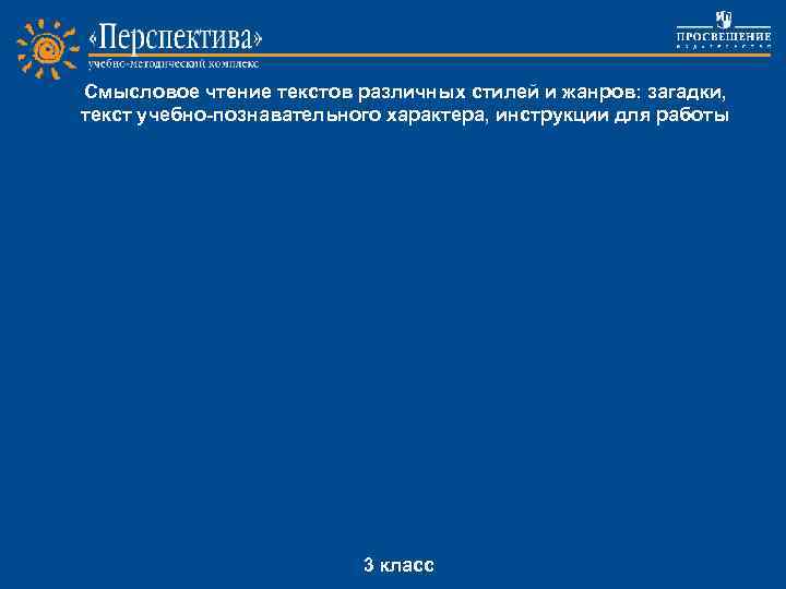 Смысловое чтение текстов различных стилей и жанров: загадки, текст учебно-познавательного характера, инструкции для работы