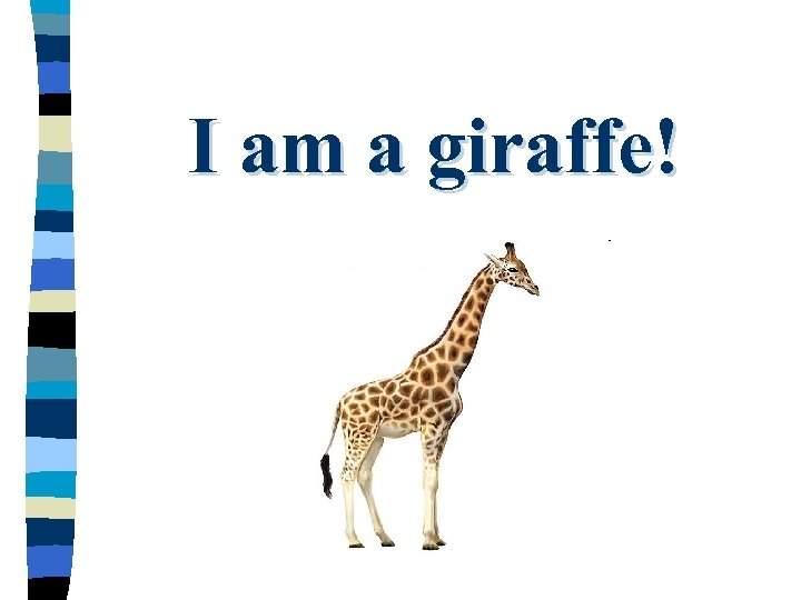 I am a giraffe! 