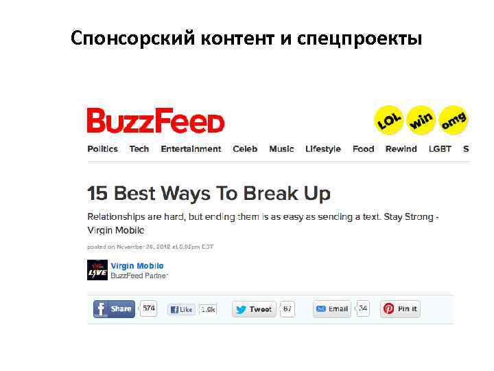 Спонсорский контент и спецпроекты 