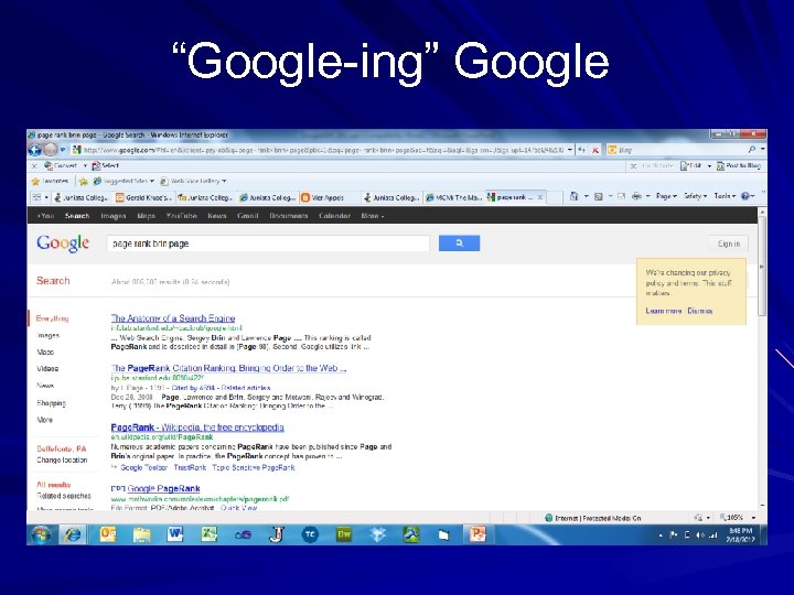 “Google-ing” Google 