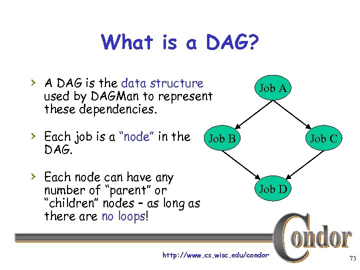 What is a DAG? › A DAG is the data structure used by DAGMan